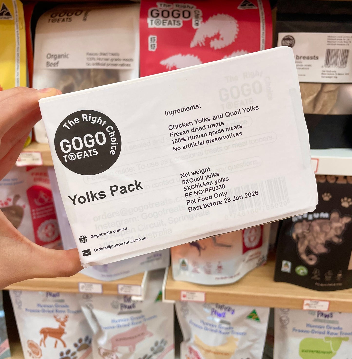 GoGoTreats Freeze-Dried Yolk Pack 10pcs