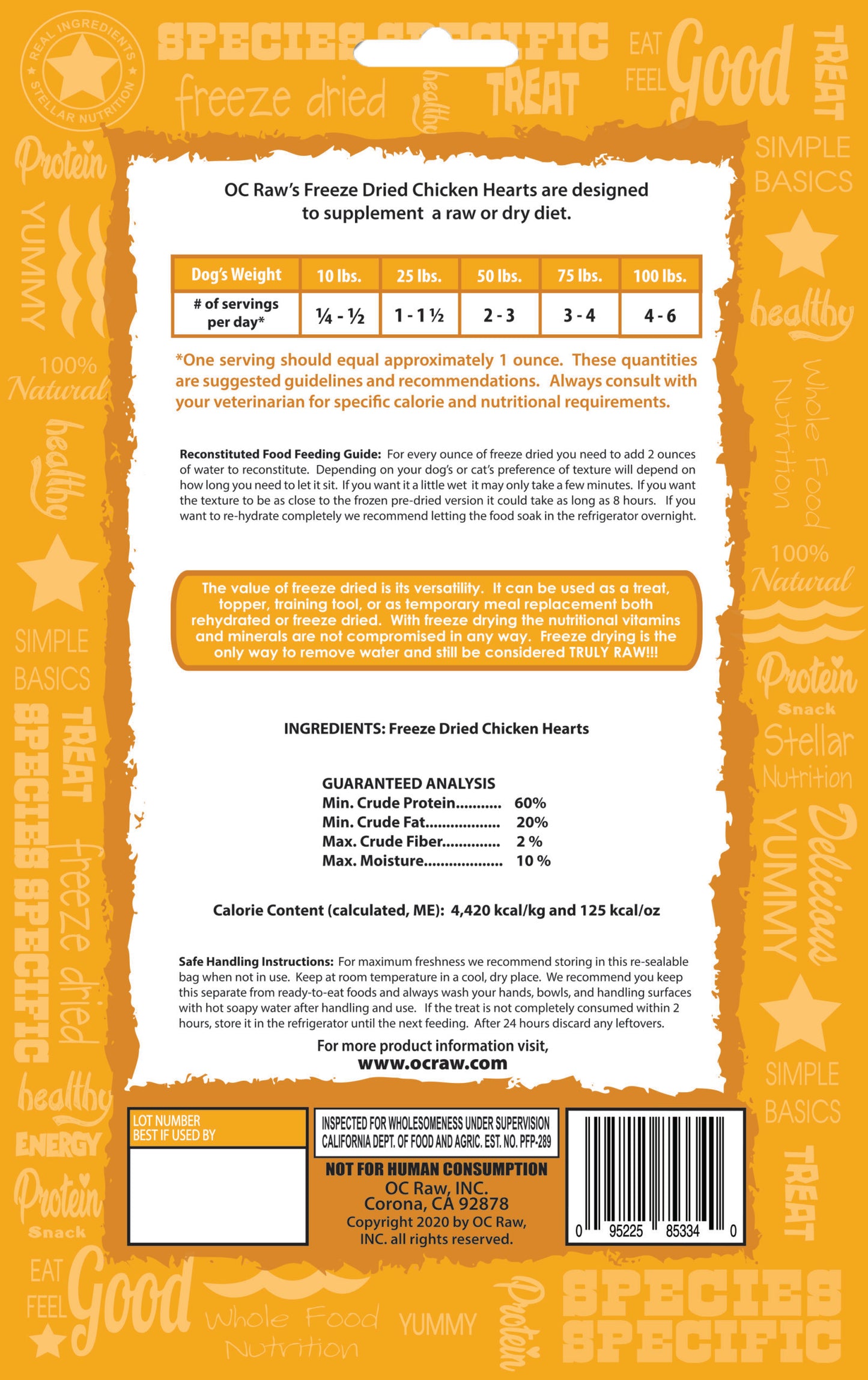 Freeze-Dried Chicken Heart 113g