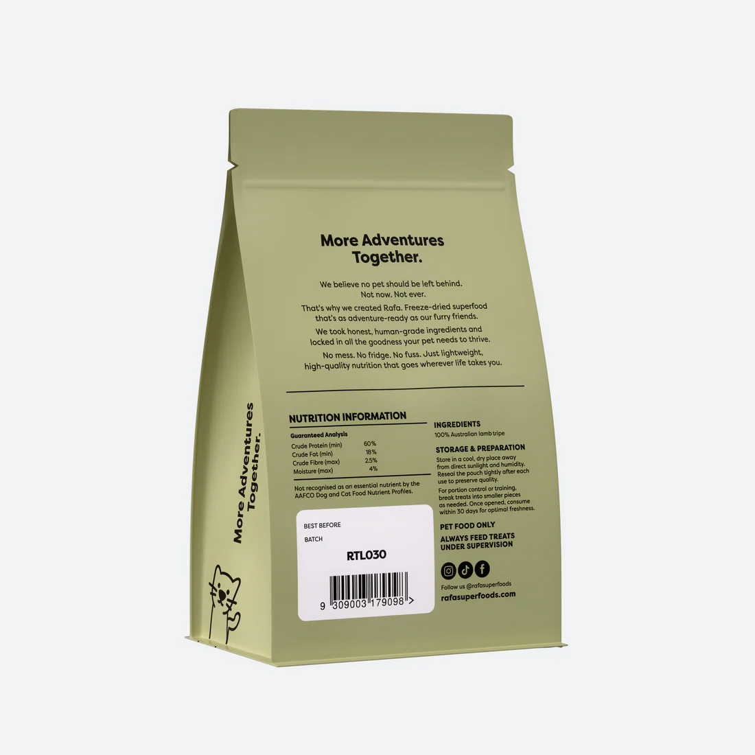 RAFA Freeze-Dried Lamb Tripe 90g