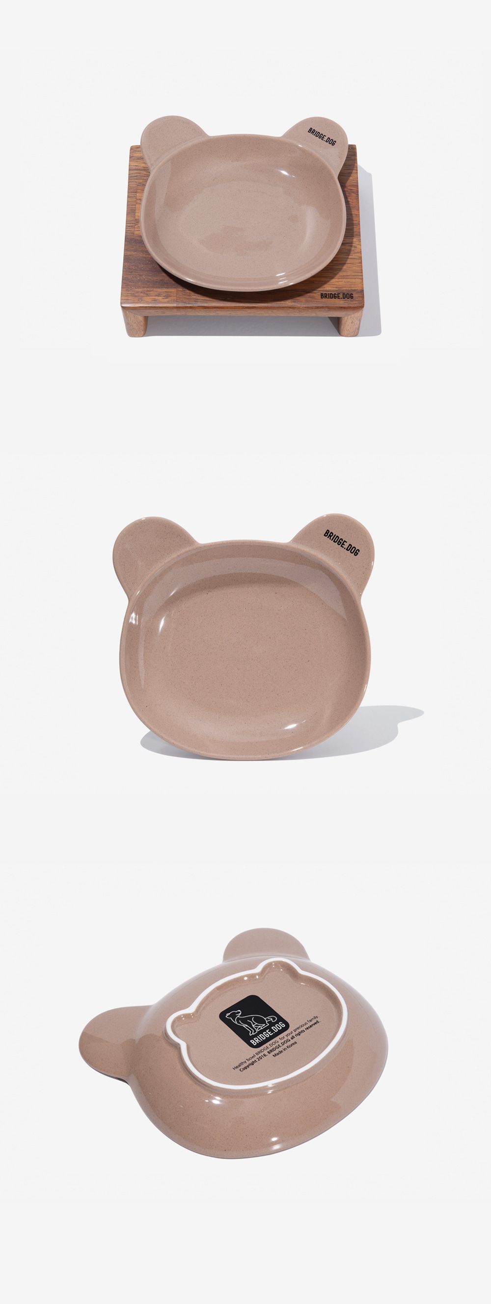 Bridge Dog Cozy Bear Dish