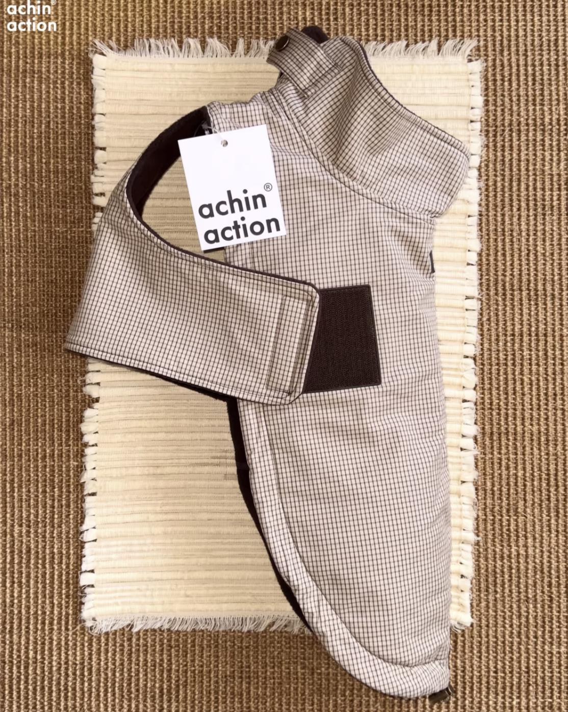 Plaid Colour-Block Fleece Vest