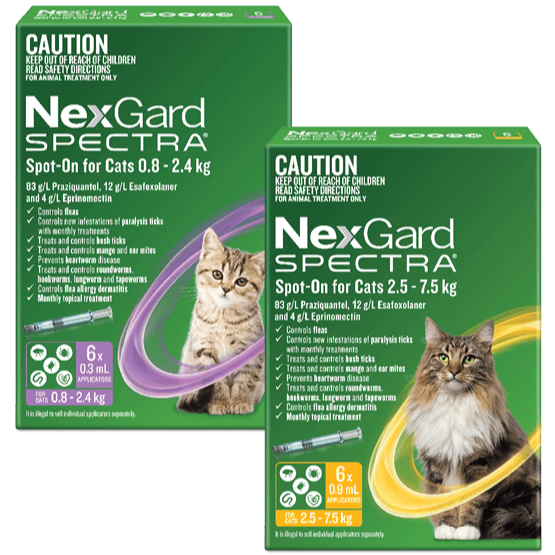 Nextgard Spectra Spot-On for Cats 6 Applicators