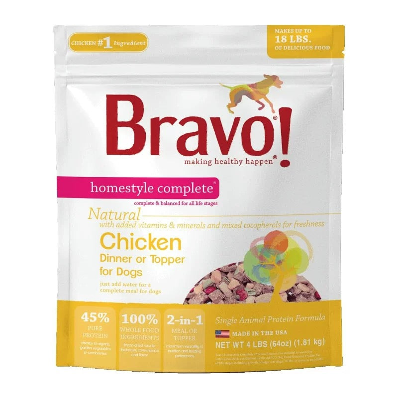 Bravo Homestyle Complete Natural Chicken Dinner for Dogs 2lb
