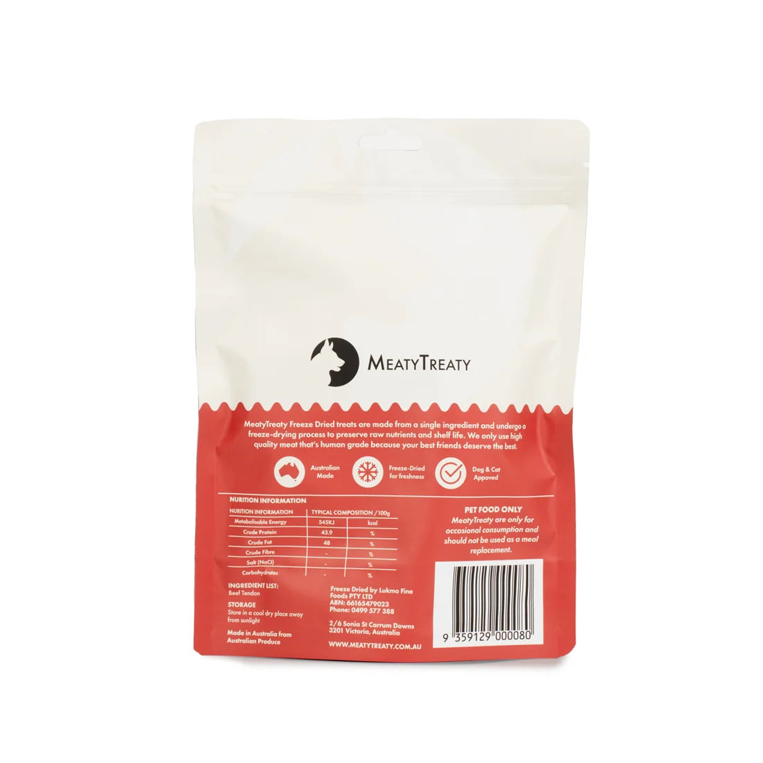 MeatyTreaty Freeze Dried Beef Tendon 70g