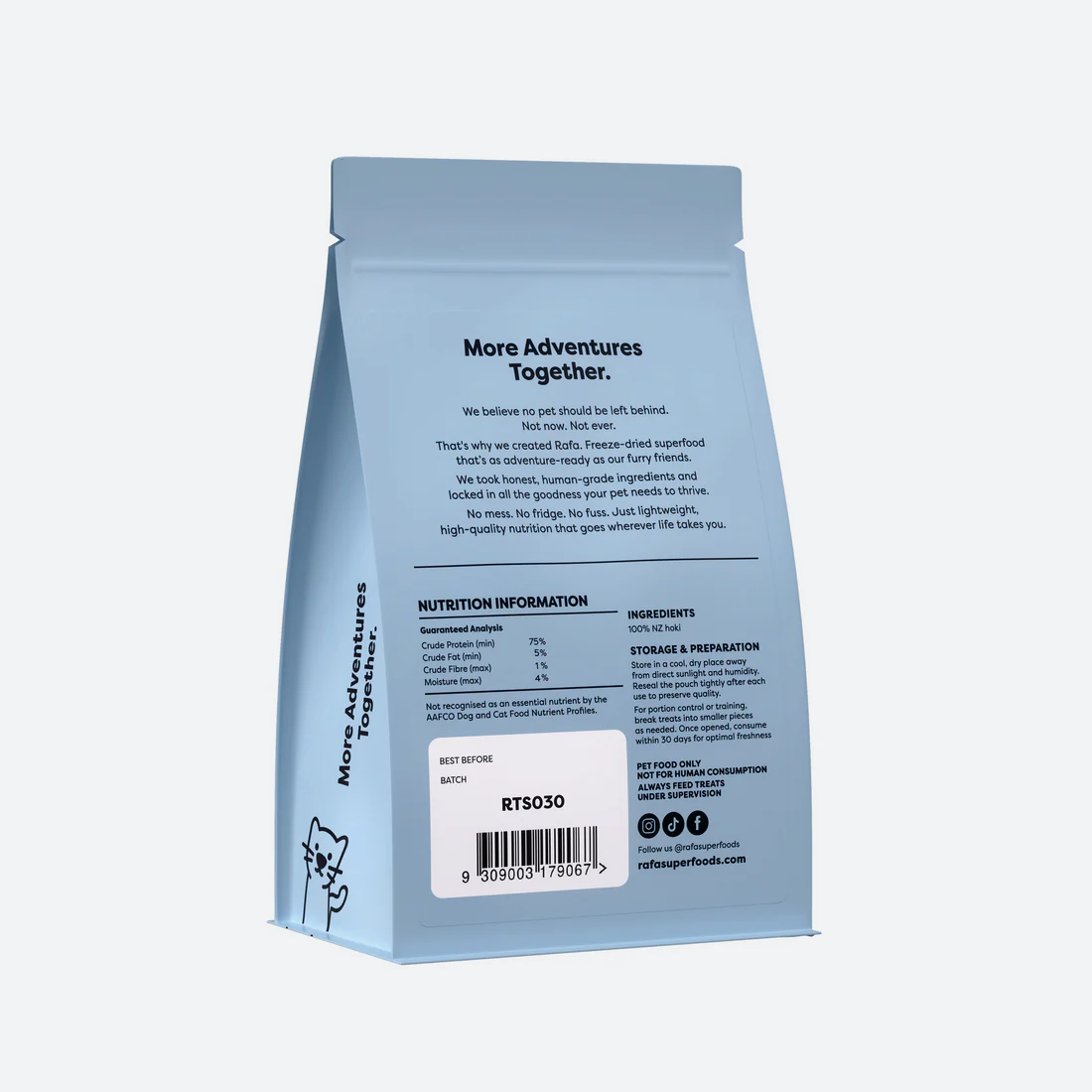 RAFA Freeze-Dried Hoki Fillet 60g