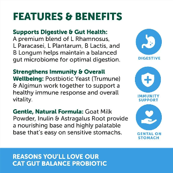 NAS Cat Gut Balance Probiotic 80g