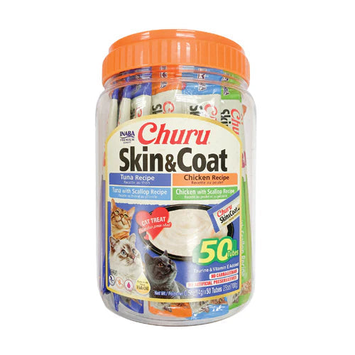 INABA Churu Creamy Treat 50pcs Skin & Coat