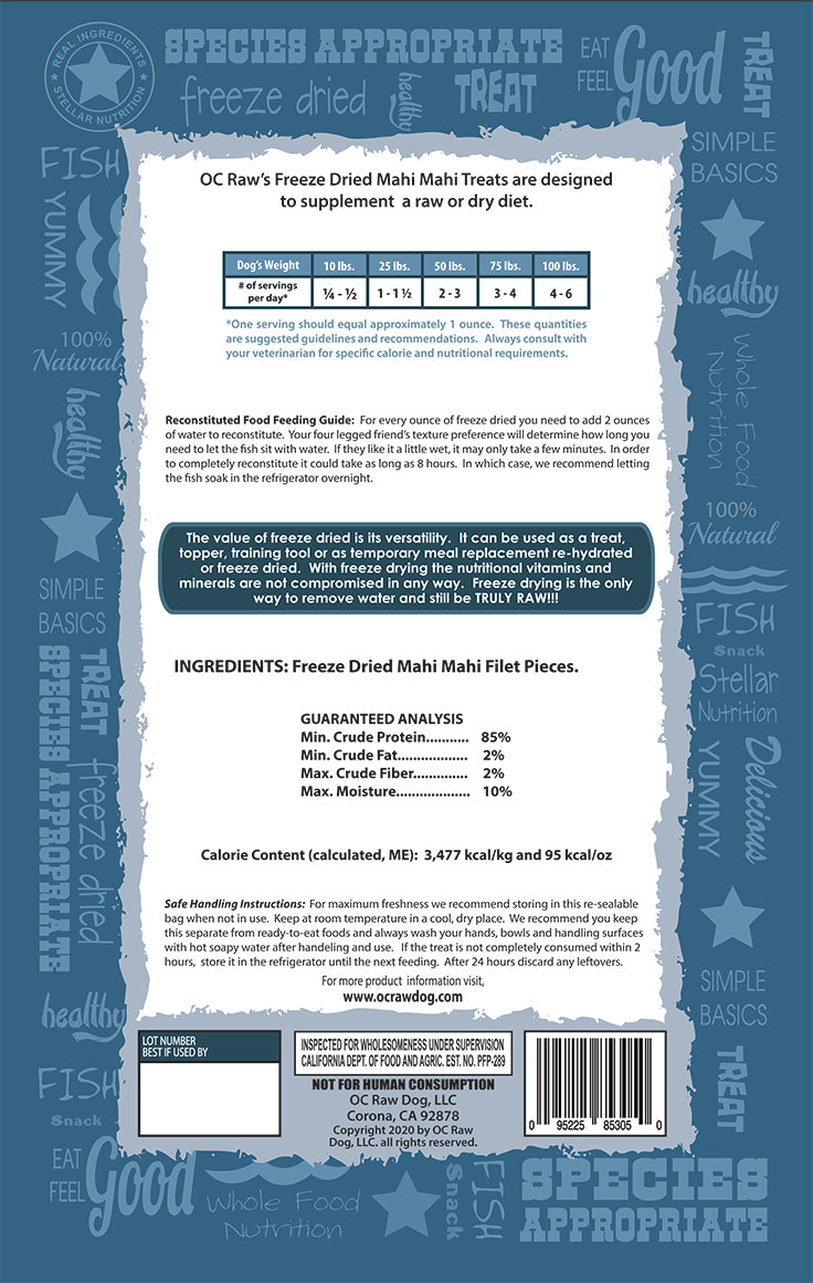 Freeze-Dried Mahi Mahi 90g