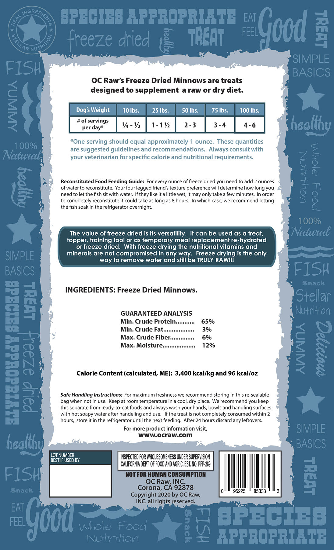 Freeze-Dried Minnows 90g