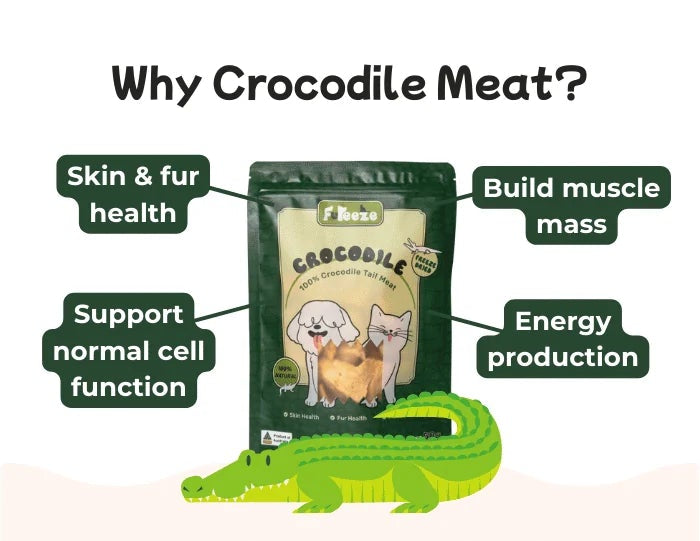 Fureeze 冻干鳄鱼肉 50g