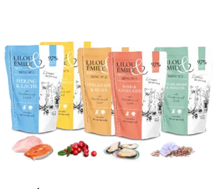 Lilou+Emile Grain Free Wet Food for Cats 85g