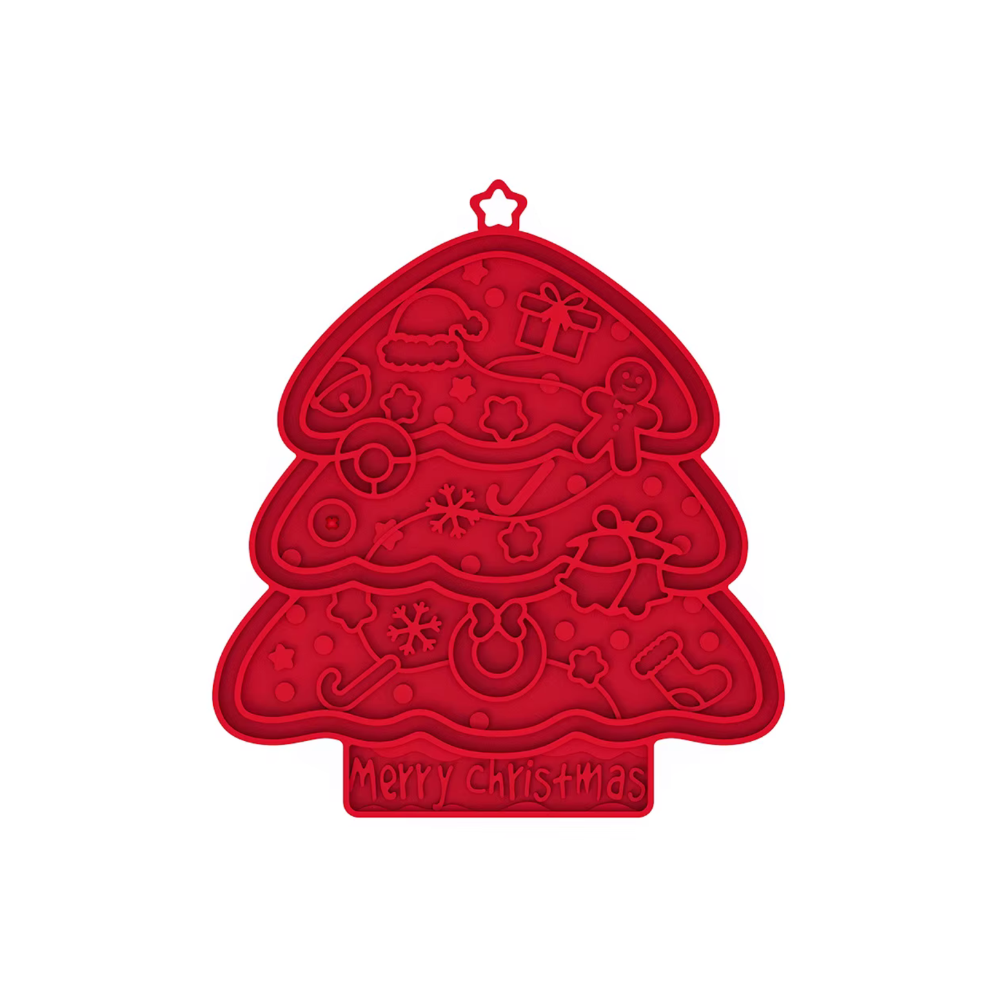 Christmas Lick Mat - Red