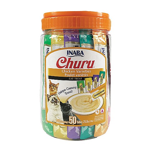 INABA Churu Creamy Treat 50pcs Chicken Varieties
