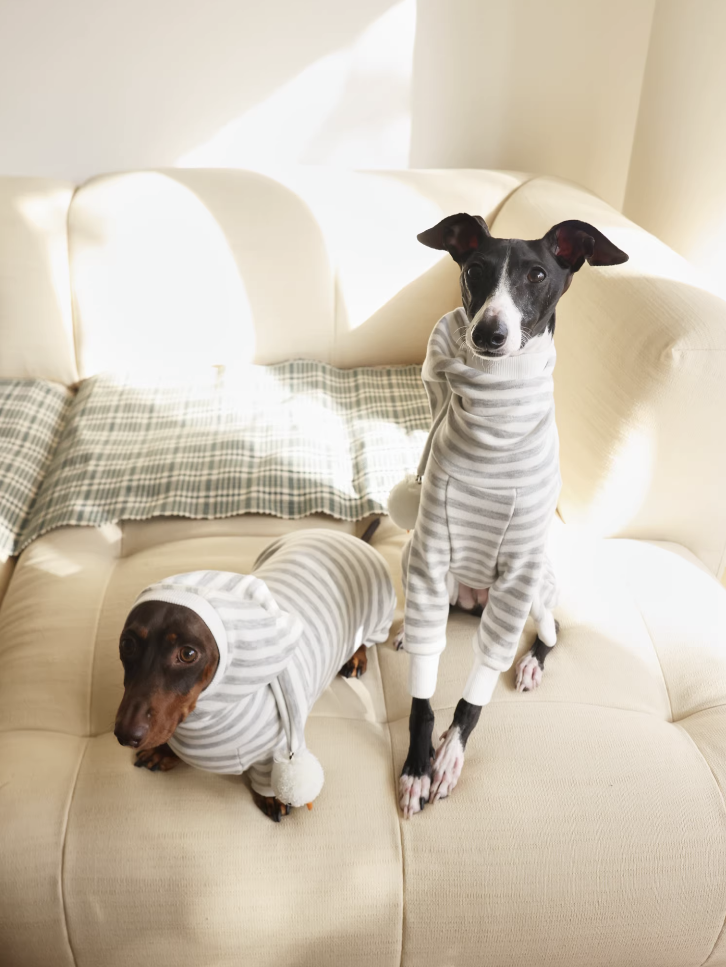 Snowman Striped  Hoody Romper