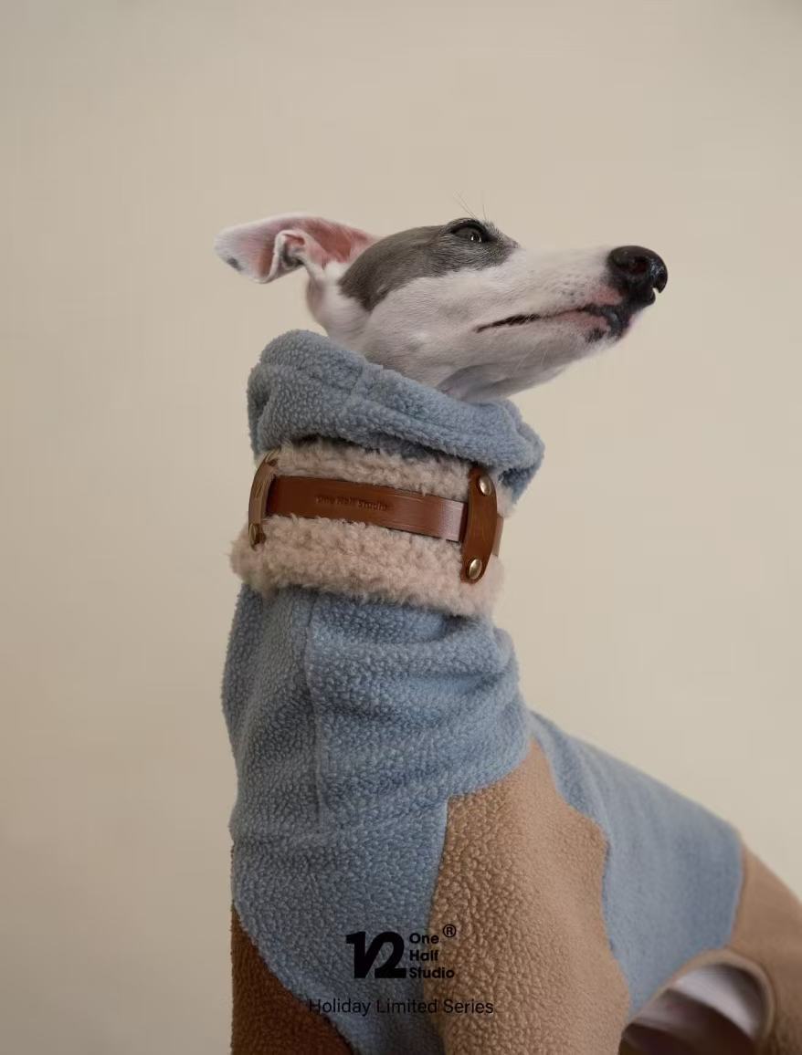 Merino Wool & Leather Collar