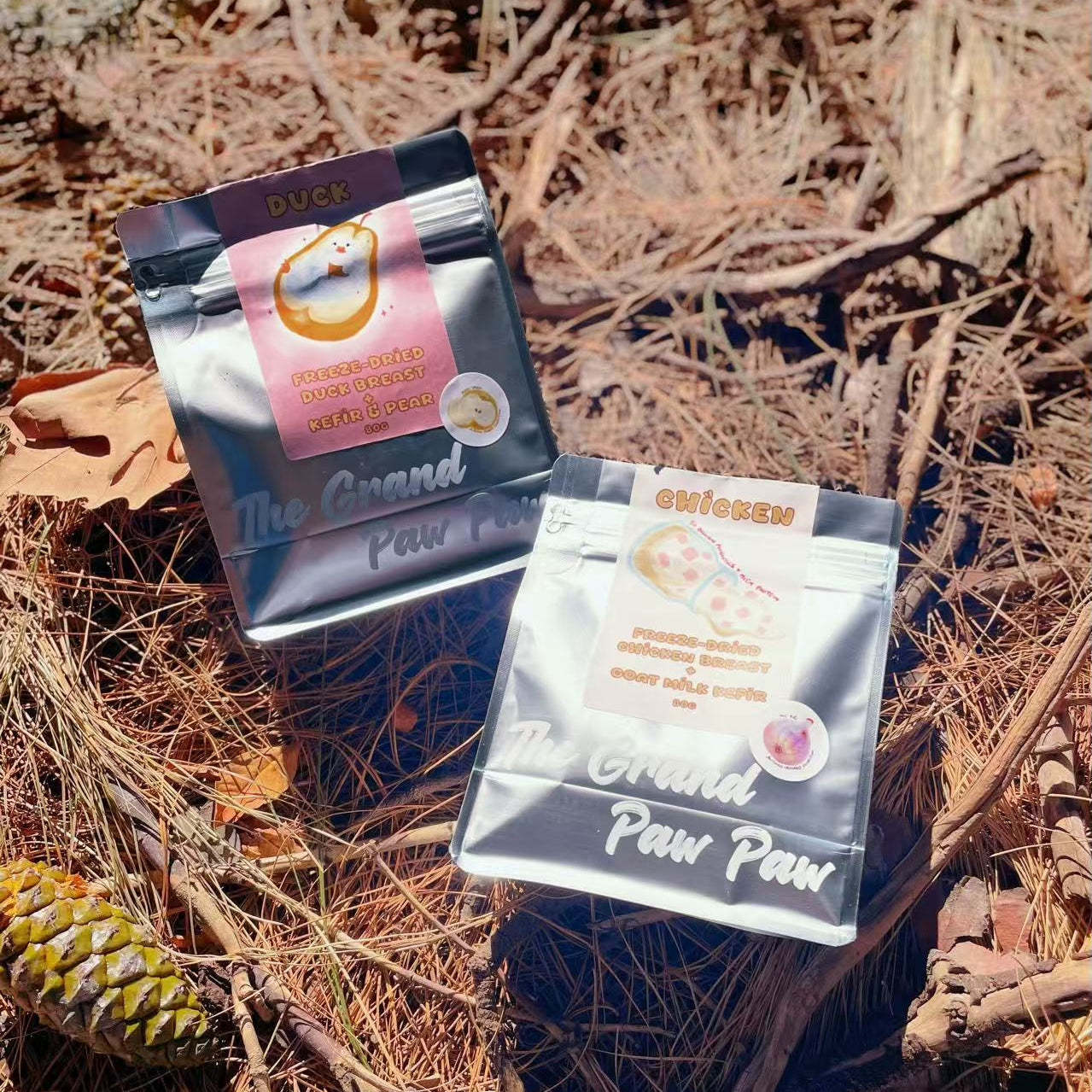 TheGrandPawPaw Figgy Chrunch Autumn Orchard Collection Chicken Breast+Goat Milk Kefir with Fig 80g