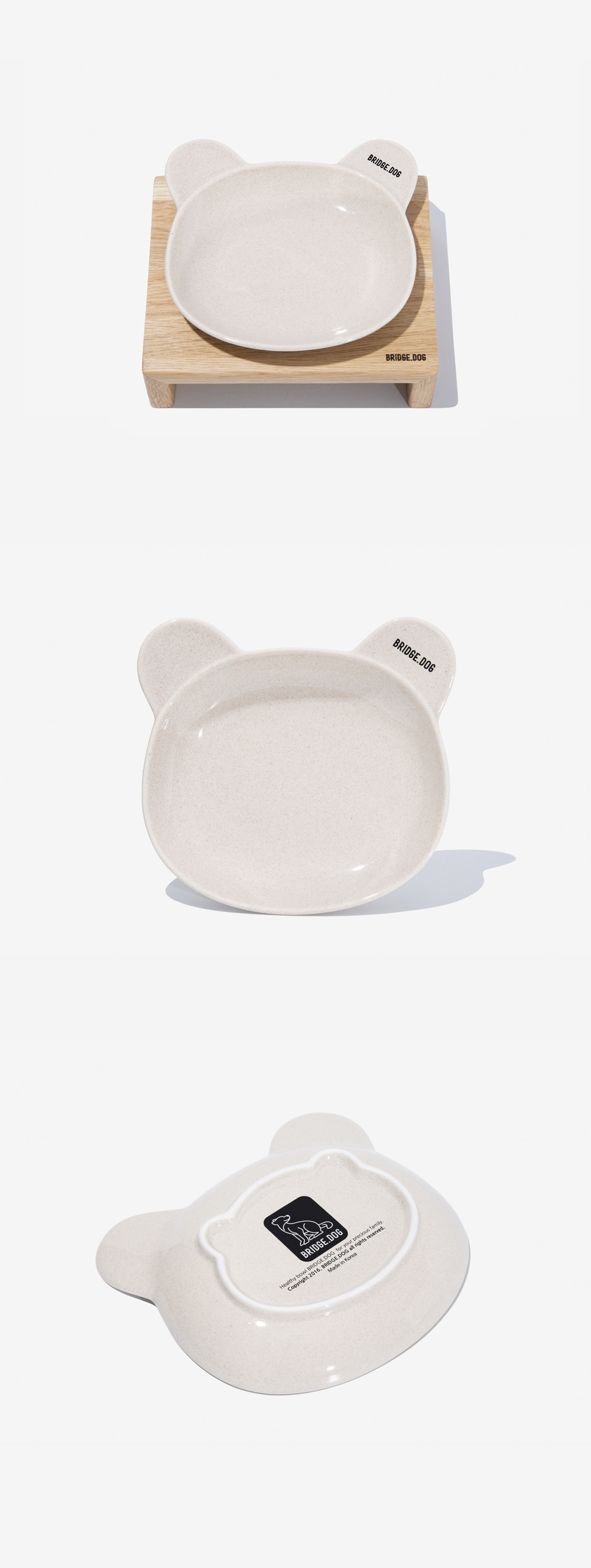 Bridge Dog Cozy Bear Dish