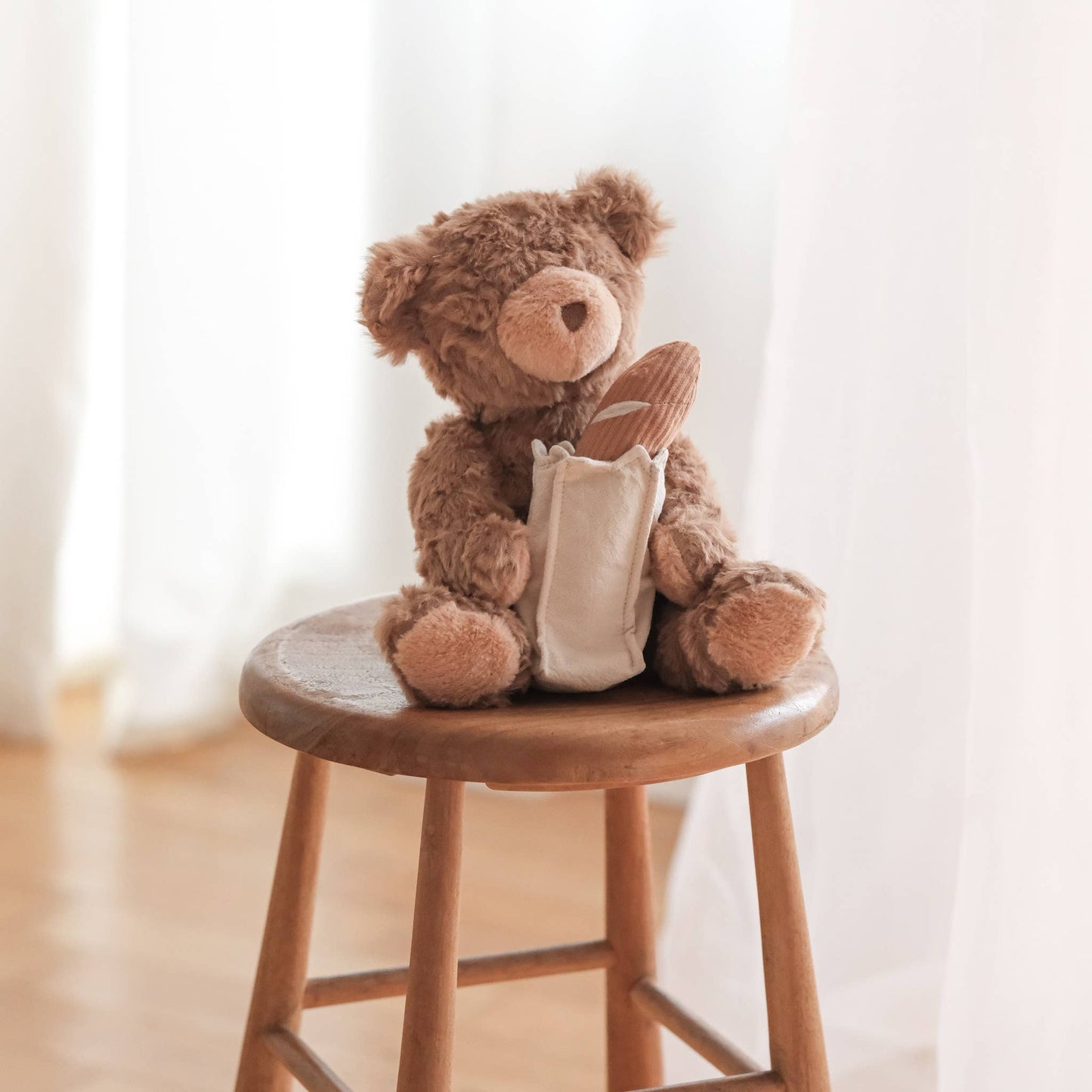 BAGUETTE TEDDY // DOG Toy // Cuddle + Squeaky