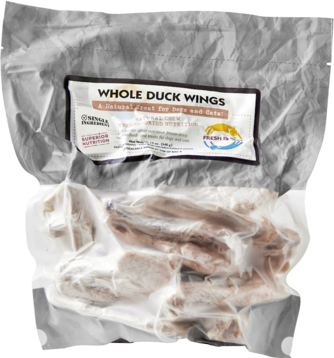 FIB Freeze-Dried Whole Duck Wings 340g