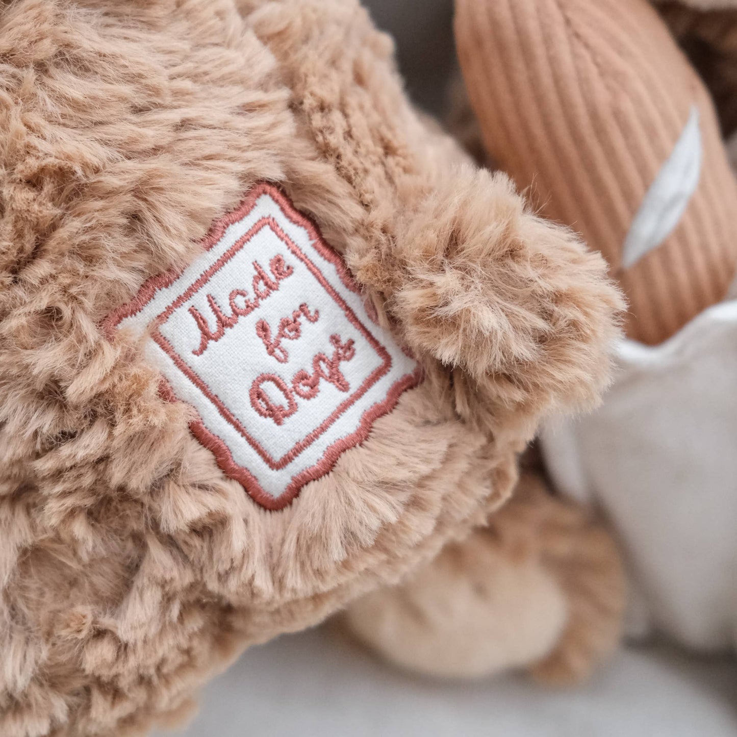 BAGUETTE TEDDY // DOG Toy // Cuddle + Squeaky