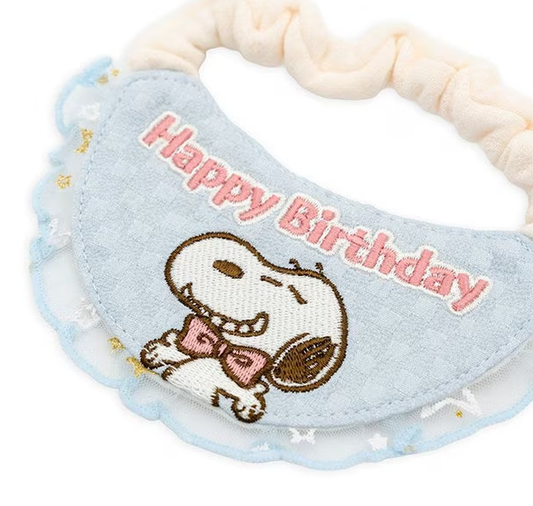Birthday Snoopy Bib