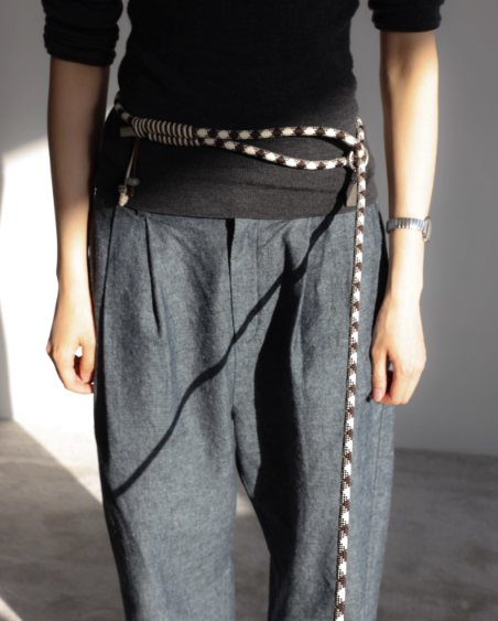 Diamond Lattice Braided Leash with Beads