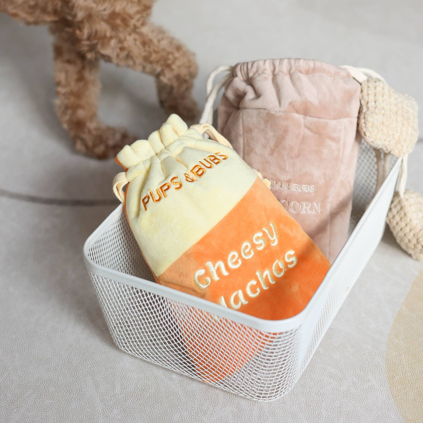 Cheesy Nachos Nosework Enrichment Toy | Snuffle | Squeaker
