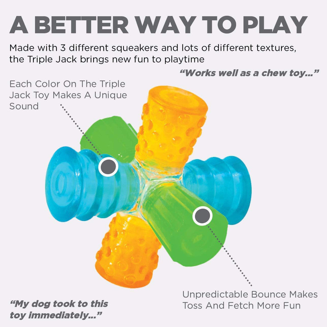 OUTWARD HOUND Dog Triple Jack
