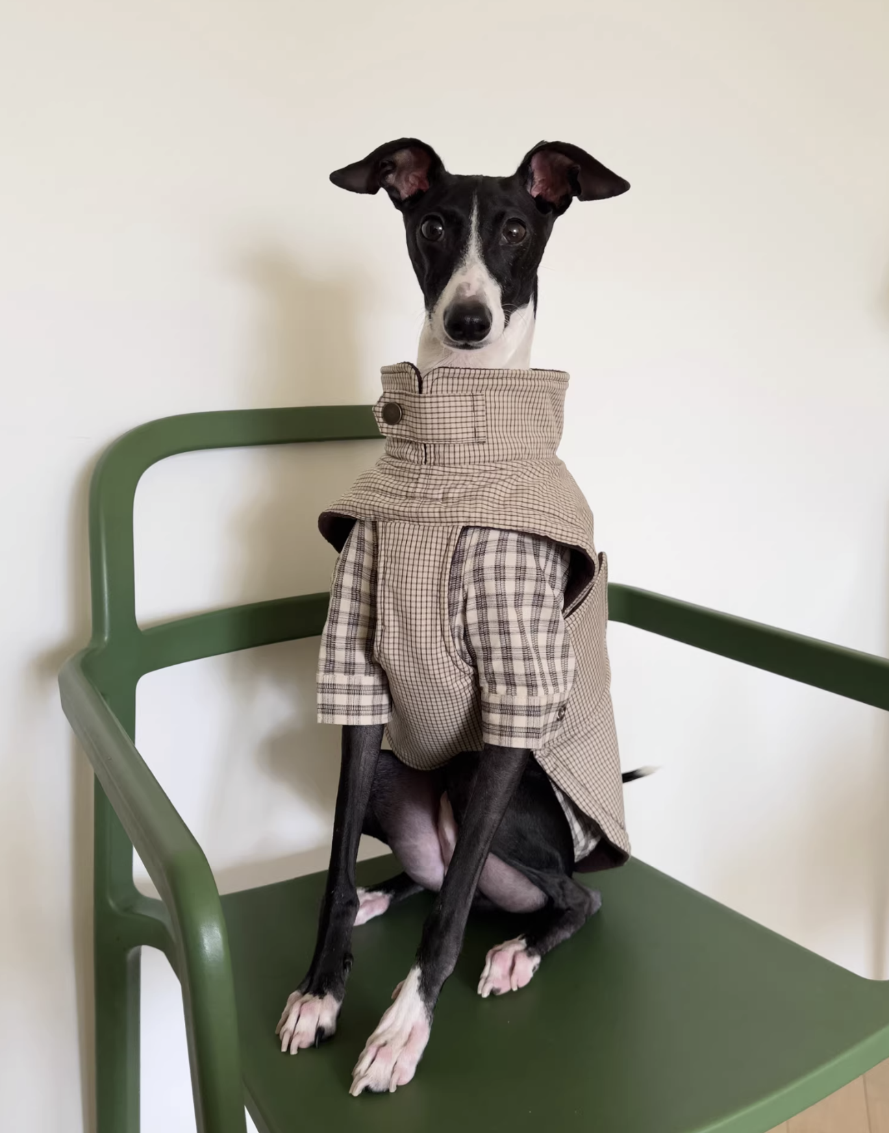 Plaid Colour-Block Fleece Vest