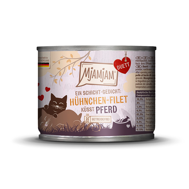 Mjamjam Duett Fillet Complete Meal for Cats 200g