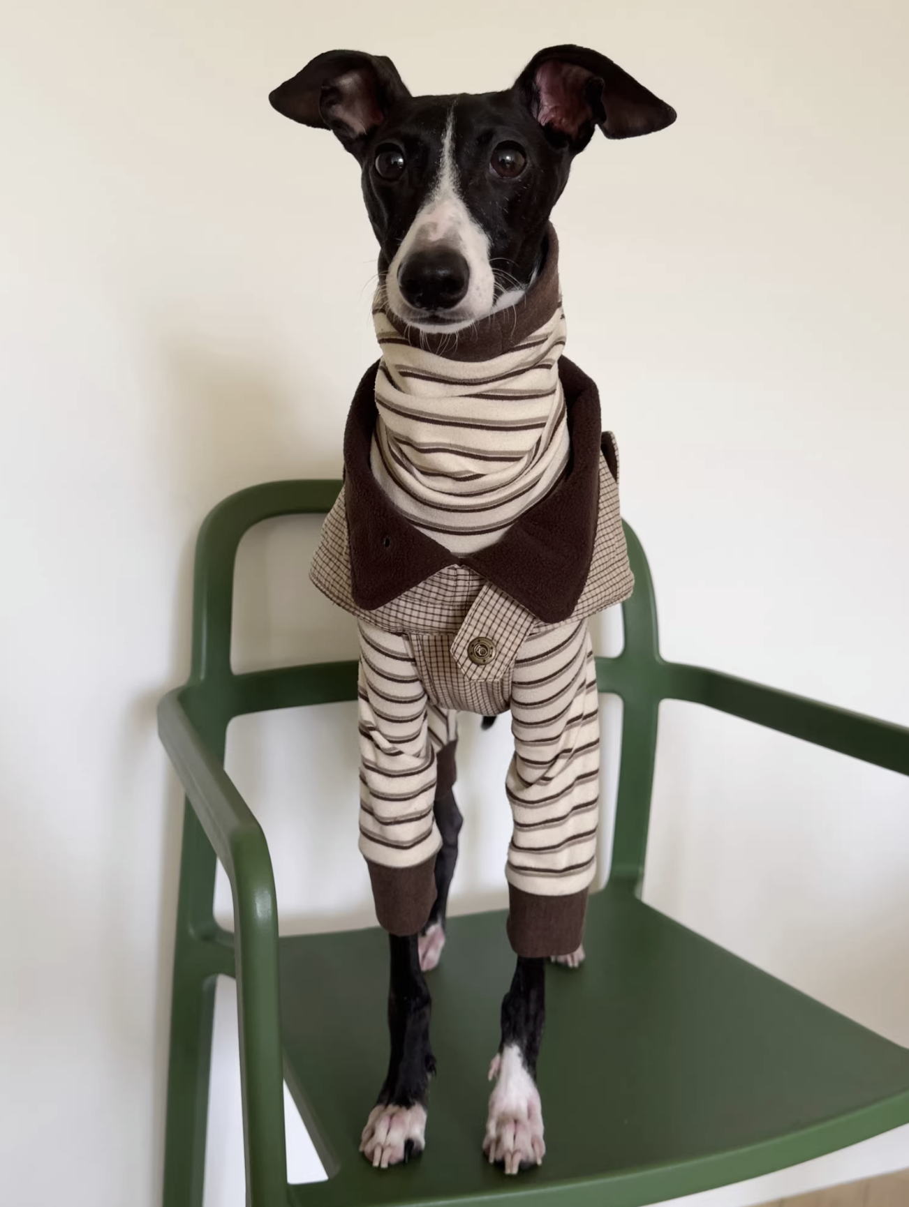 Plaid Colour-Block Fleece Vest