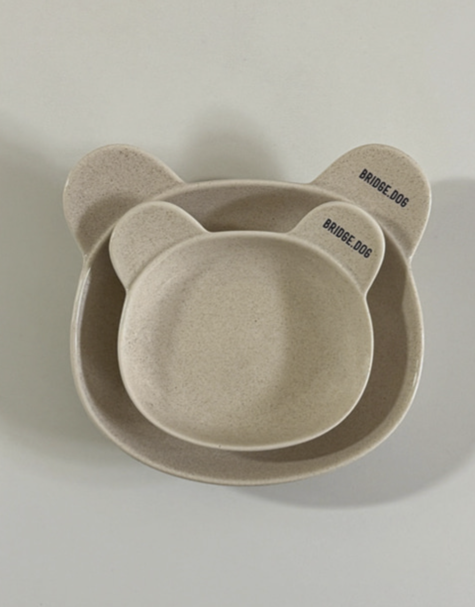 Bridge Dog Cozy Bear Dish