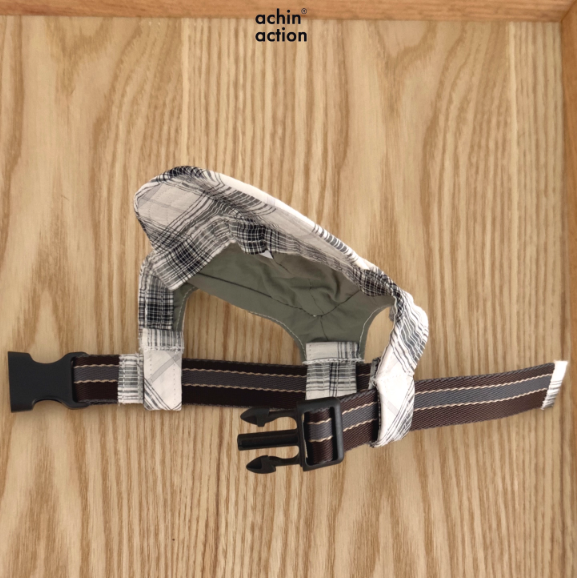 Achin Action Plaid Baseball Cap White