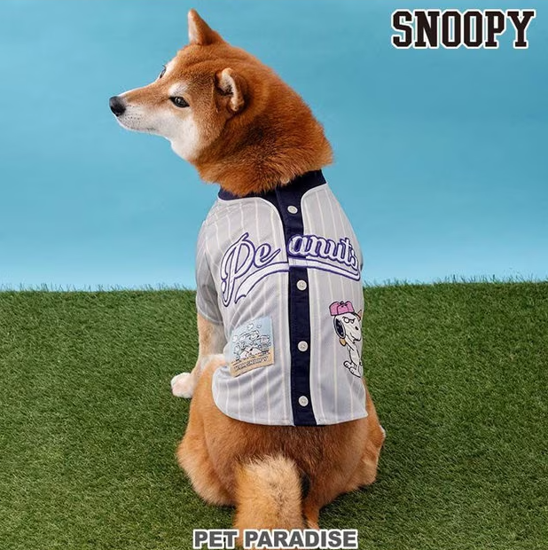 Snoopy Baseball T-Shirt ICE BLUE