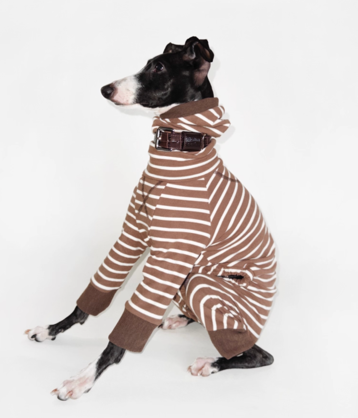 Achin Action Round Cap Heating Four-Legged Suit Dark Brown