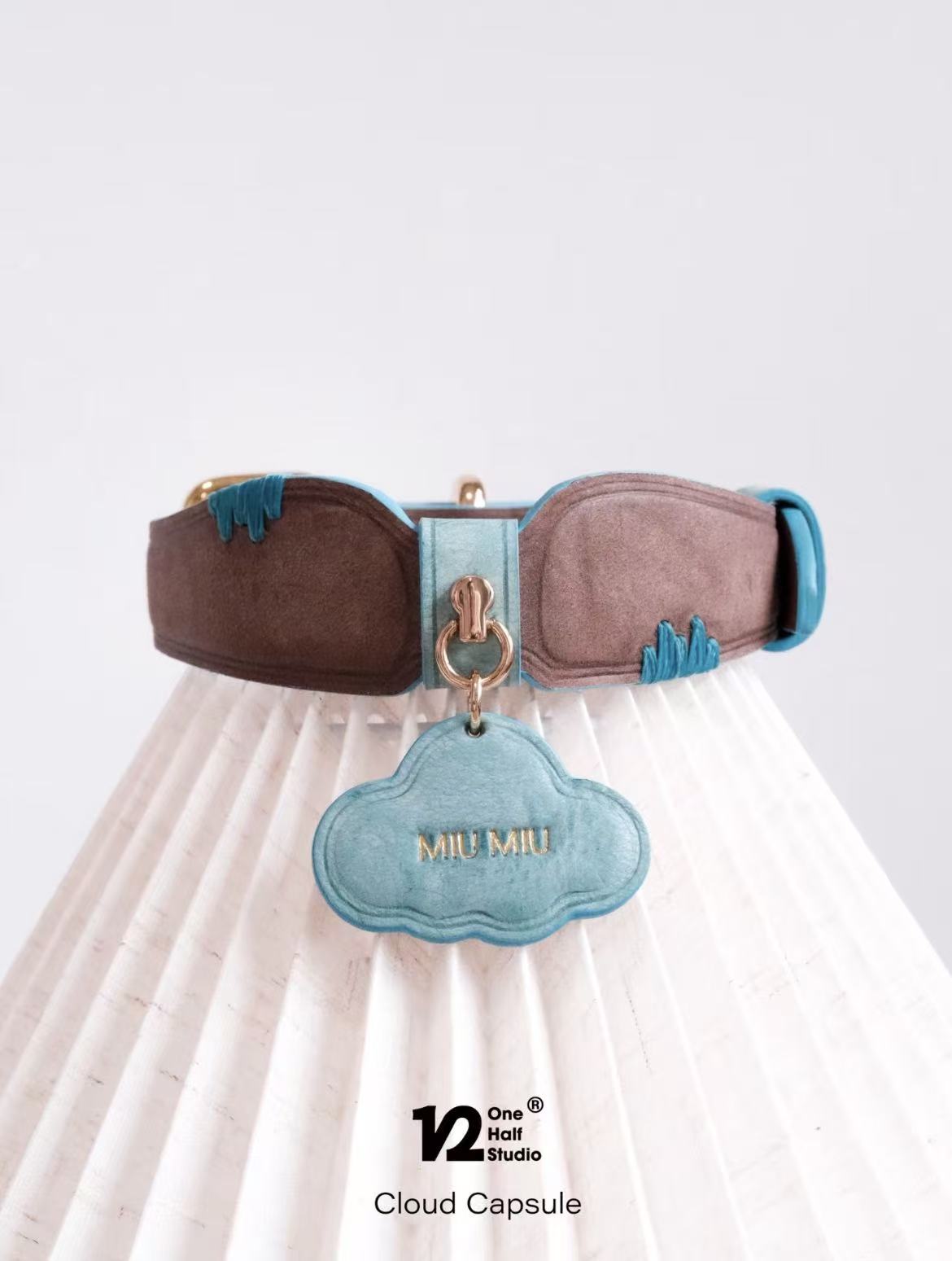 The Cloud Capsule Leather Pet Collar