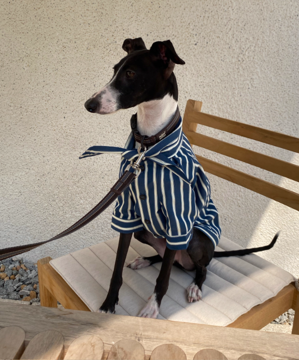 Cotton&Linen Striped Blouse with Bow