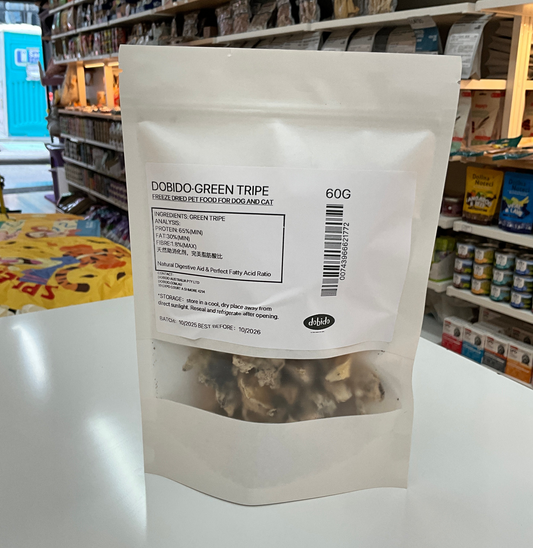 Freeze Dried Beef Green Tripe 60g