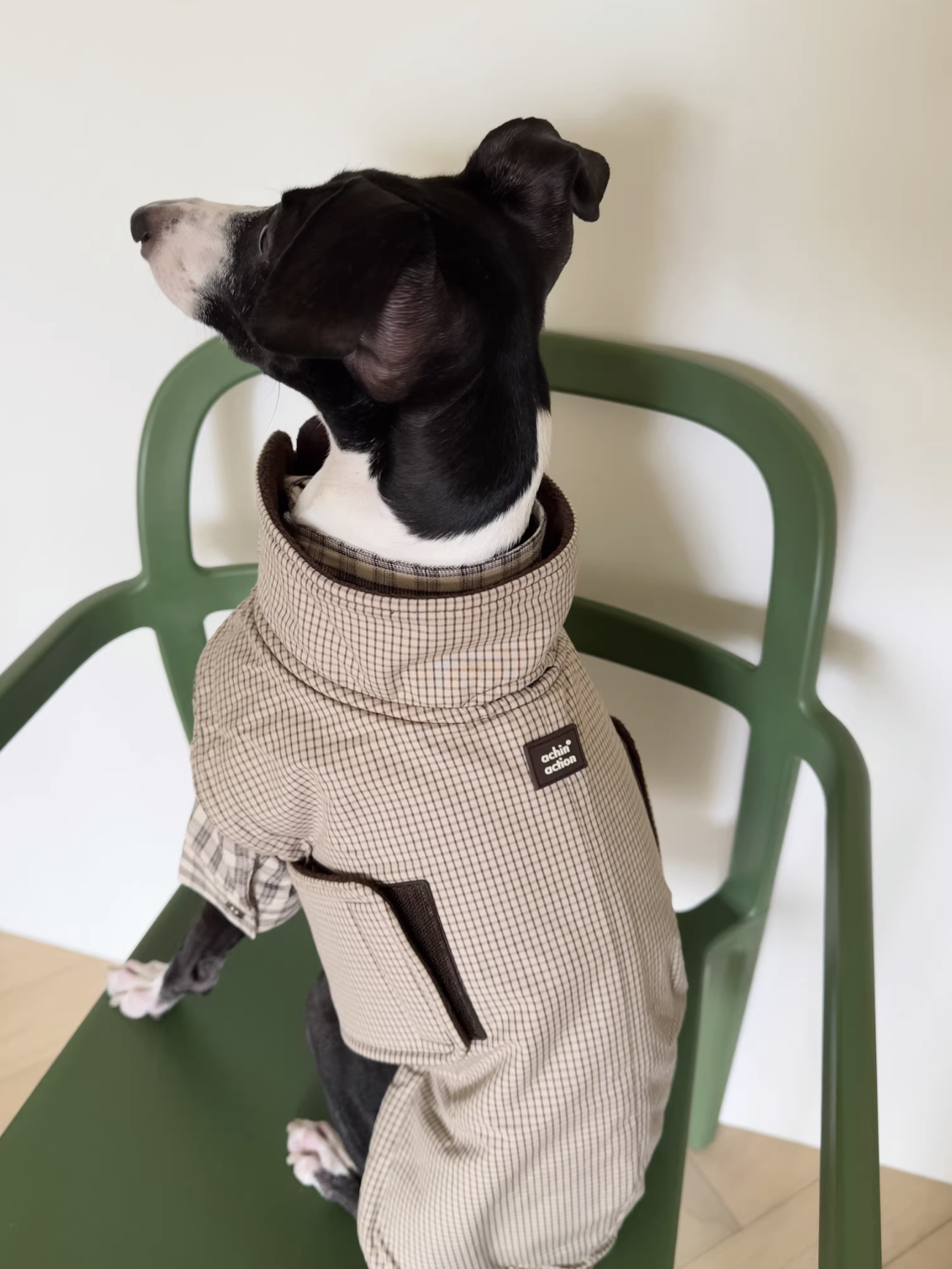 Plaid Colour-Block Fleece Vest
