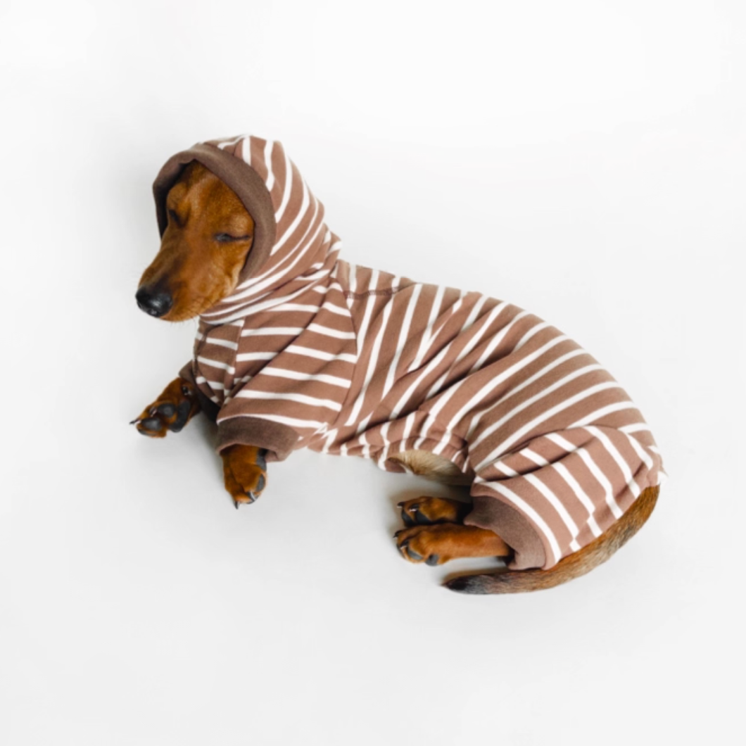 Achin Action Round Cap Heating Four-Legged Suit Dark Brown