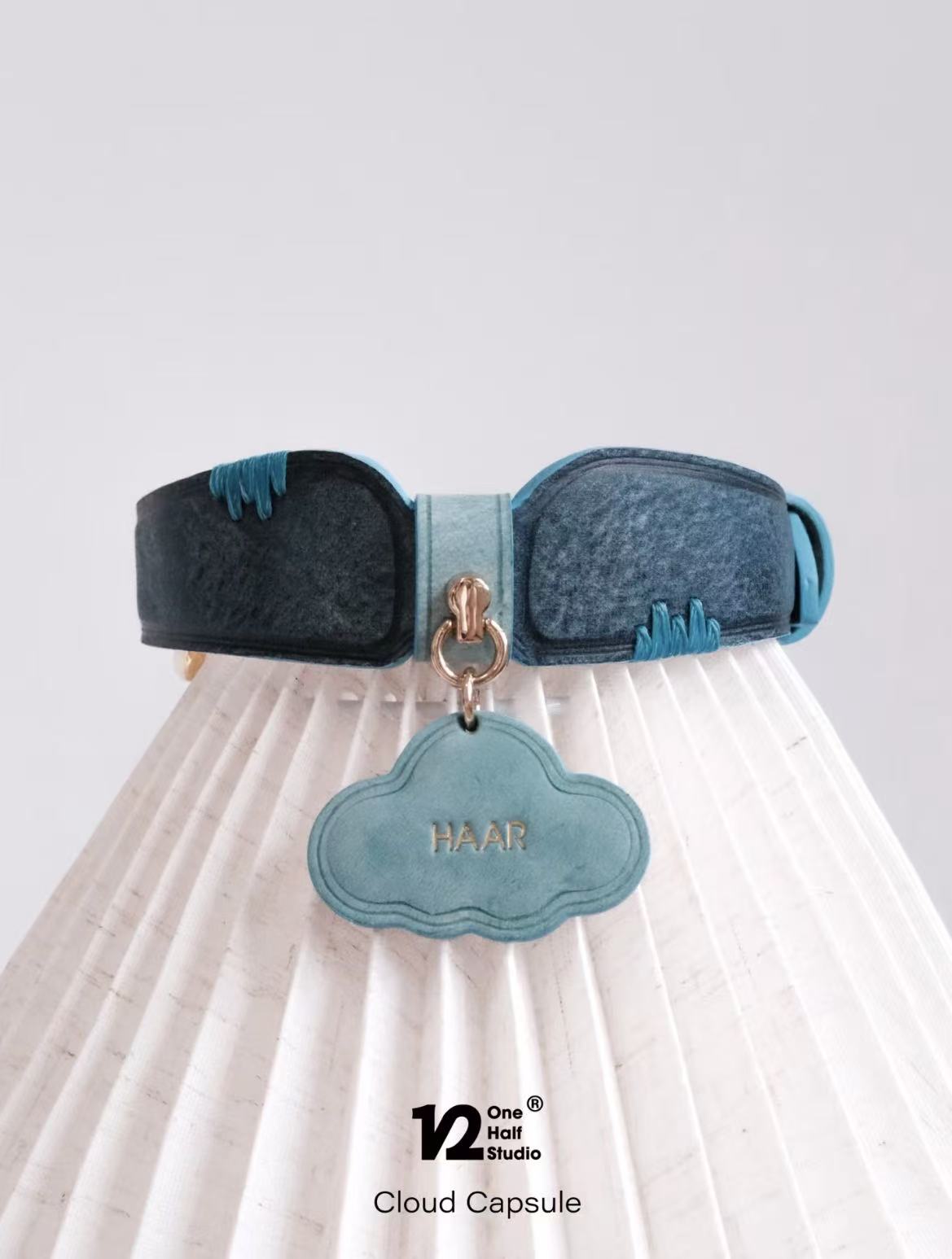 The Cloud Capsule Leather Pet Collar