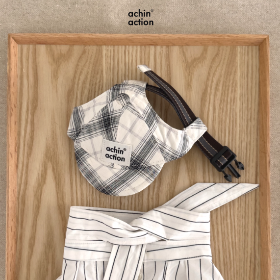 Achin Action Plaid Baseball Cap White