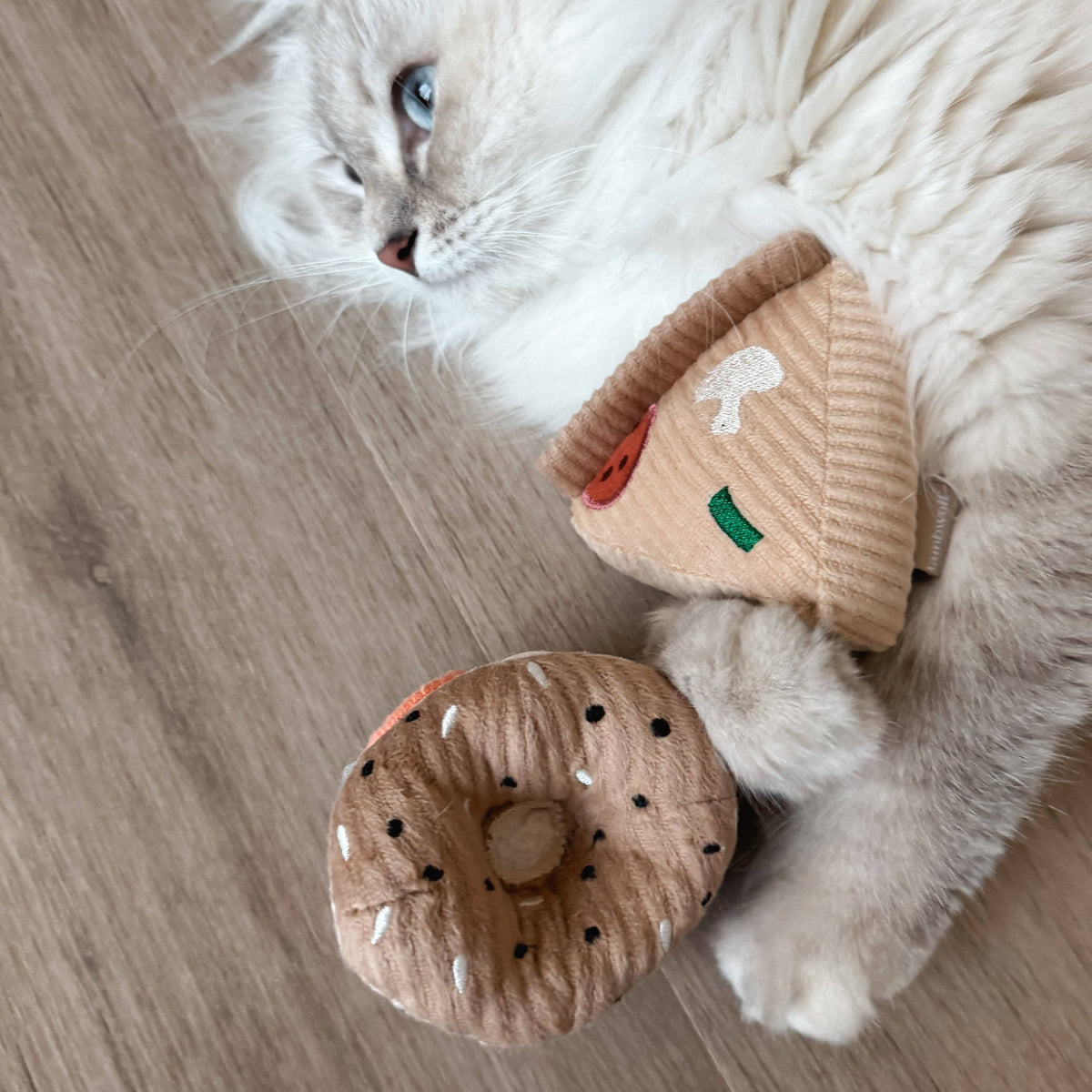 Kitty Pizza & Bagel Set | Cat Toy