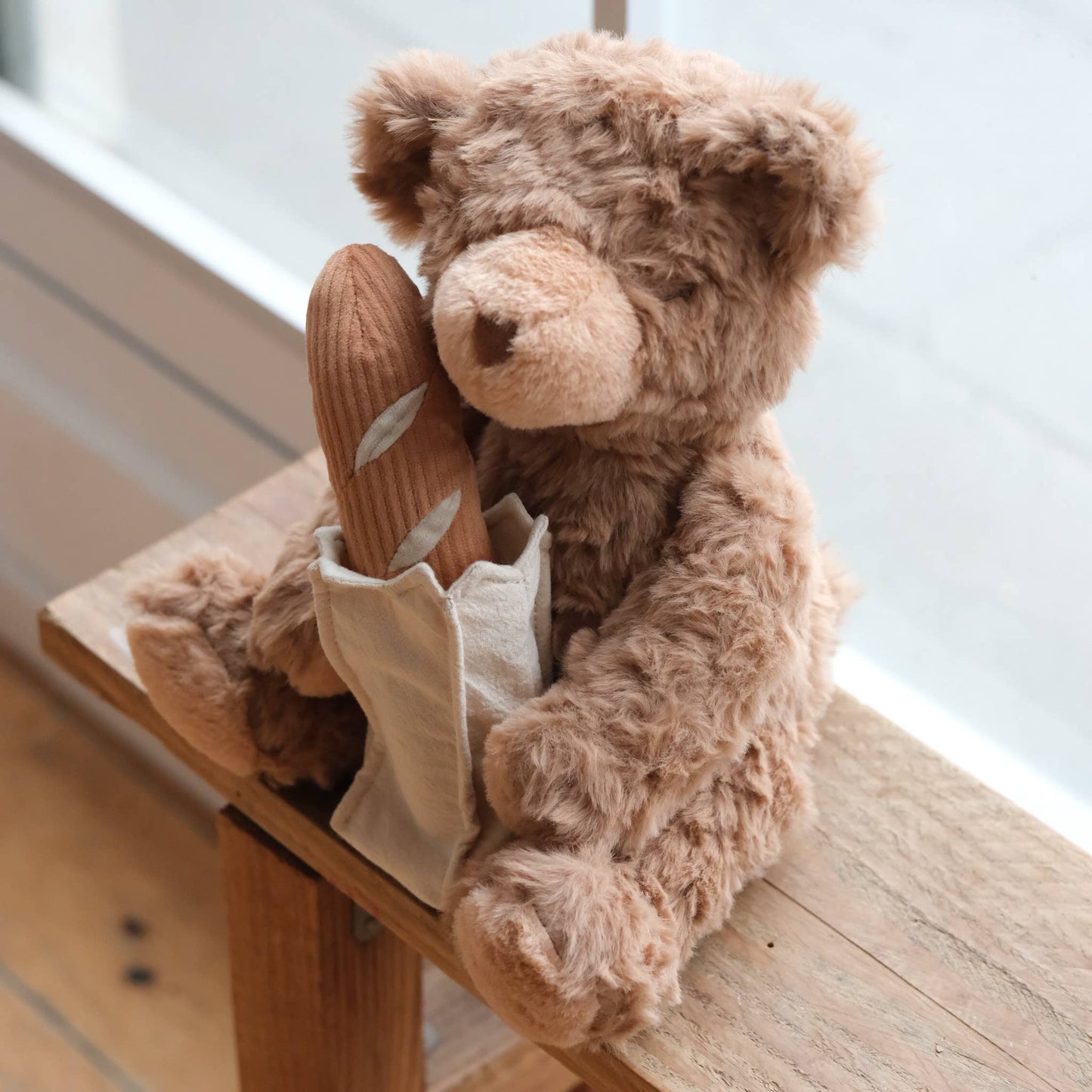 BAGUETTE TEDDY // DOG Toy // Cuddle + Squeaky