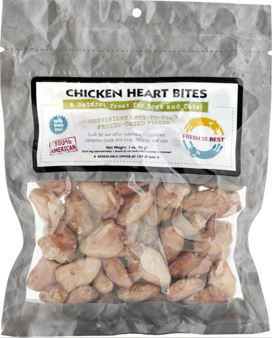 FIB Freeze-Dried Chicken Heart Bites 85g