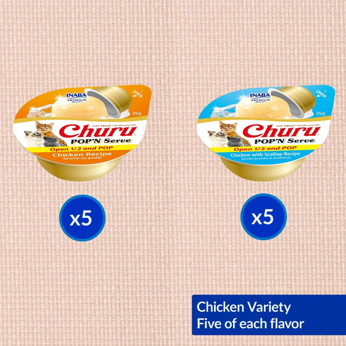 INABA Churu Pops&Serve for Cats 35g*10