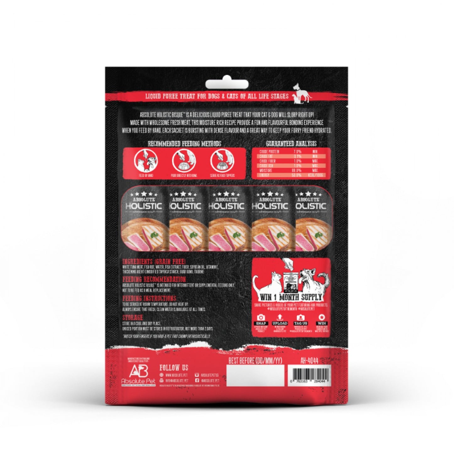 Absolute Holistic 鱼子酱浓汤金枪鱼和鱼子 12g*5