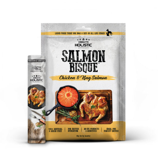 Absolute Holistic Bisque 鸡肉和帝王鲑鱼 12g*5