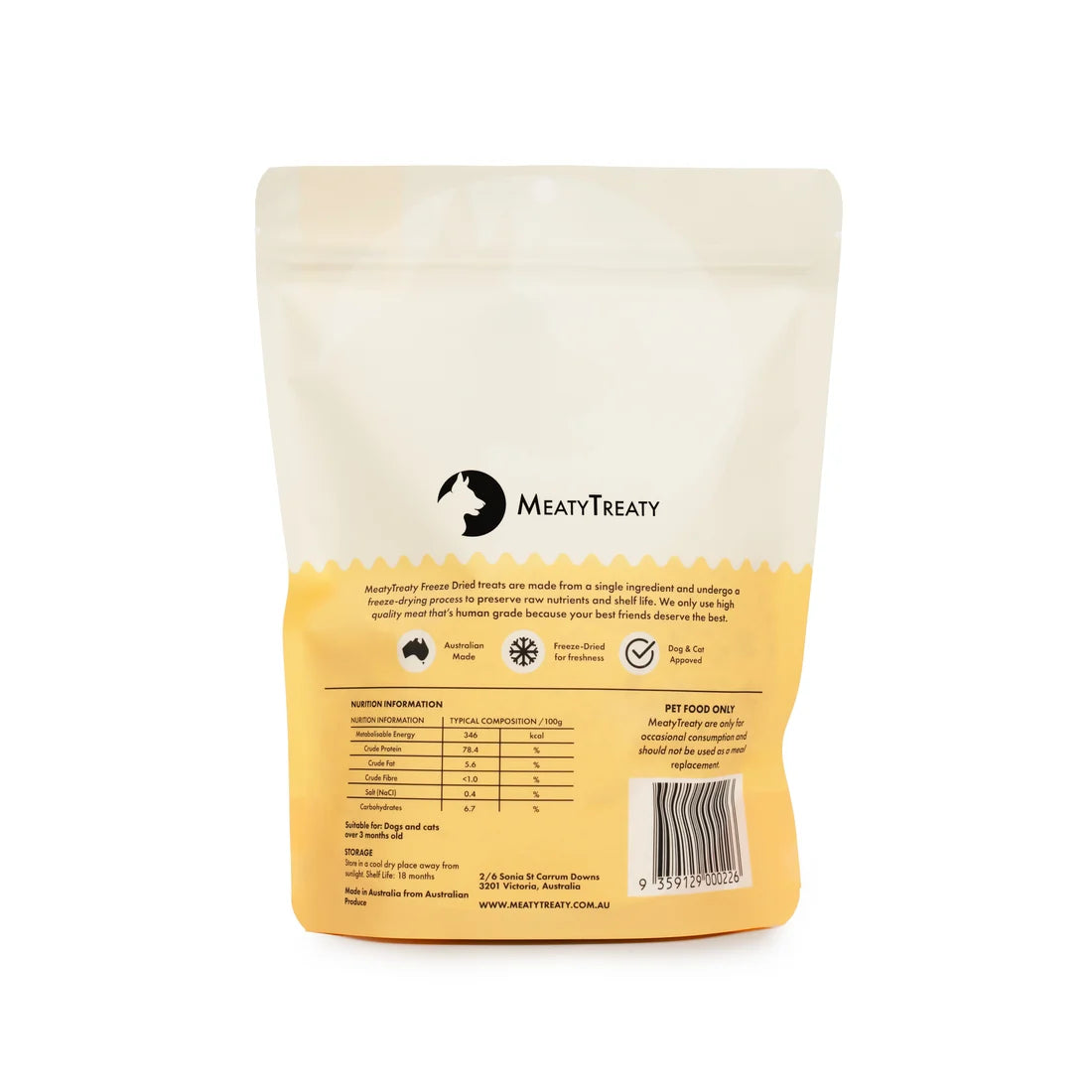 MeatyTreaty Freeze Dried Chicken Meal Topper 80g