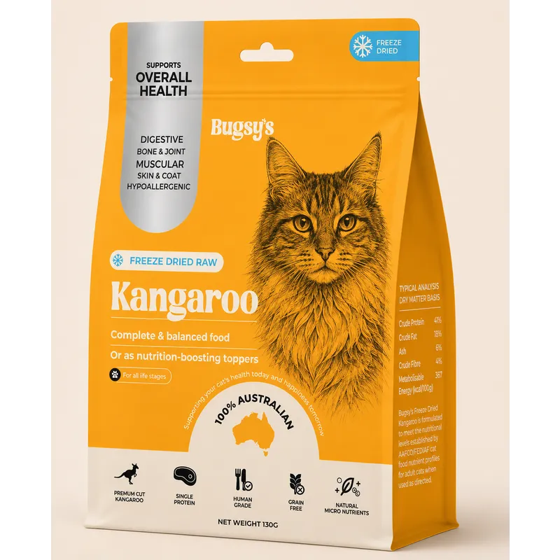 INSTORE Bugsy‘s Freeze-Dried Complete Meal Kangaroo 130g